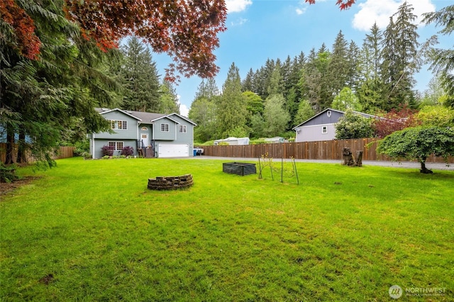 12128 167th Dr NE, Arlington, WA 98223 - view of yard featuring a fire pit