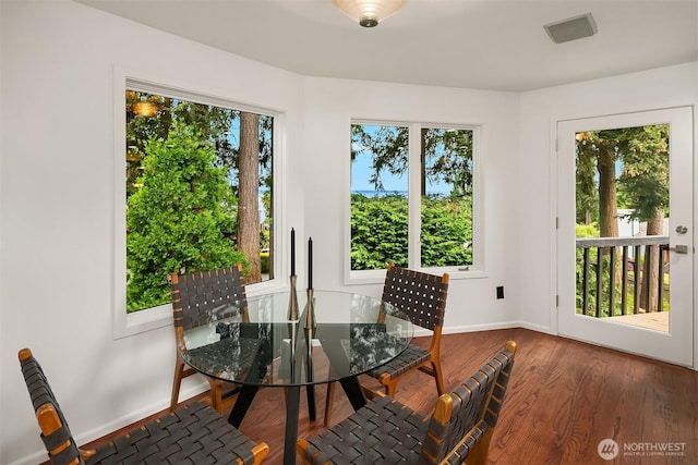 16910 73rd Pl W, Edmonds, WA 98026 - dining room featuring baseboards and wood finished floors