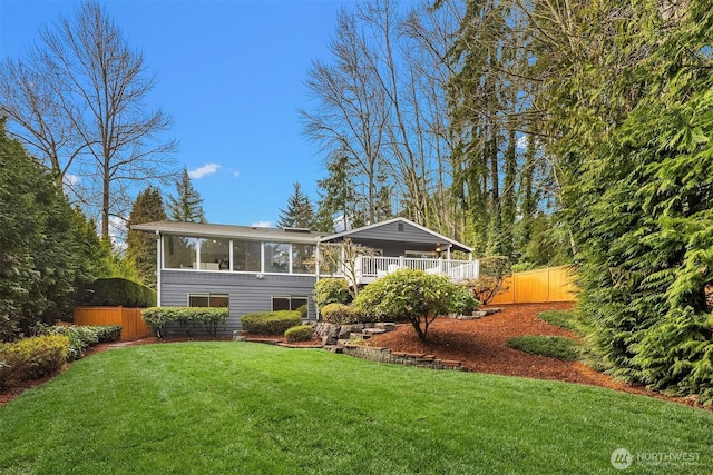13050 SE 21st Pl, Bellevue, WA 98005 - rear view of property featuring a sunroom