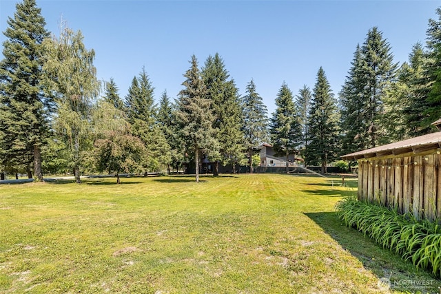 view of grassy yard