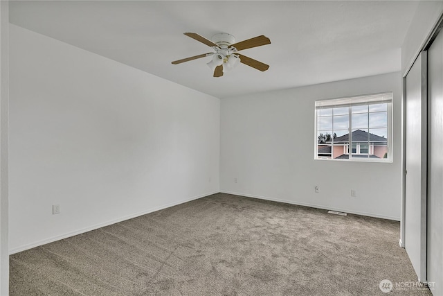 1108 200th Street Ct E, Spanaway, WA 98387 - carpeted spare room featuring ceiling fan and baseboards