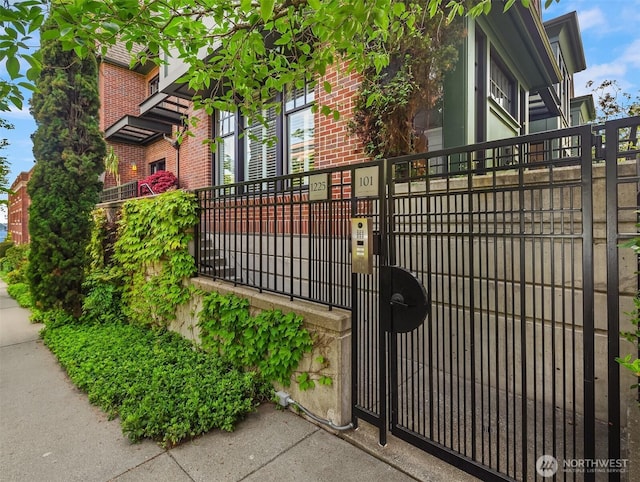 gate with fence