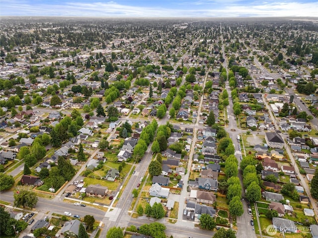 714 S 43rd St, Tacoma, WA 98418 - aerial view of property and surrounding area with nearby suburban area