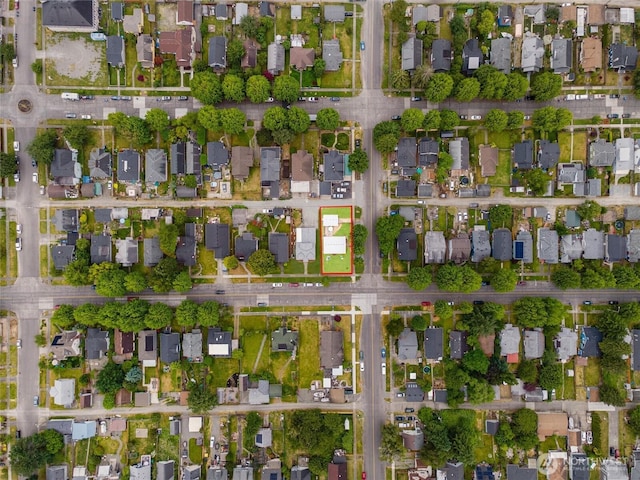 714 S 43rd St, Tacoma, WA 98418 - aerial overview of property's location with property parcel outlined and nearby suburban area
