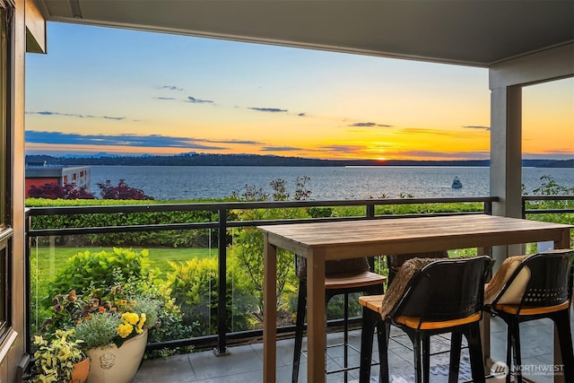 725 1st St S Unit 104, Kirkland, WA 98033 - balcony featuring a water view