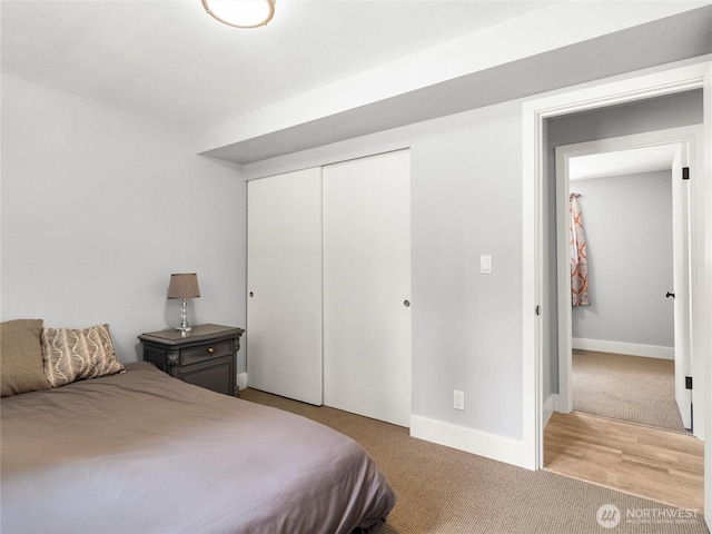 5431 Anton Ct SE, Olympia, WA 98501 - carpeted bedroom with a closet and baseboards
