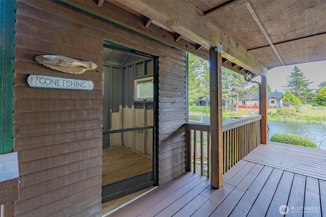 575 Kahkwo Ct SE, Ocean Shores, WA 98569 - wooden terrace with a water view