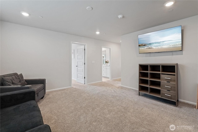 1194 Panoramic Loop, Bremerton, WA 98312 - living room featuring carpet, recessed lighting, and baseboards
