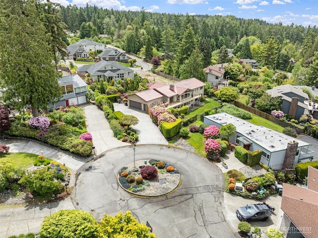 916 Kari Ln, Steilacoom, WA 98388 - aerial perspective of suburban area featuring a heavily wooded area
