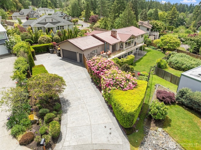 916 Kari Ln, Steilacoom, WA 98388 - aerial view of residential area featuring a forest