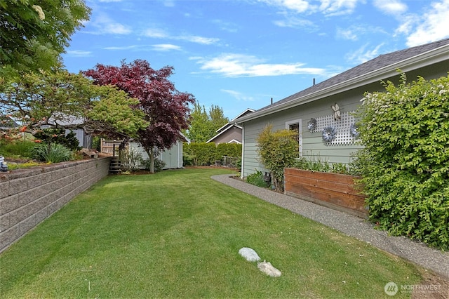 2557 Captains Ct, Ferndale, WA 98248 - view of yard featuring a shed and an outdoor structure