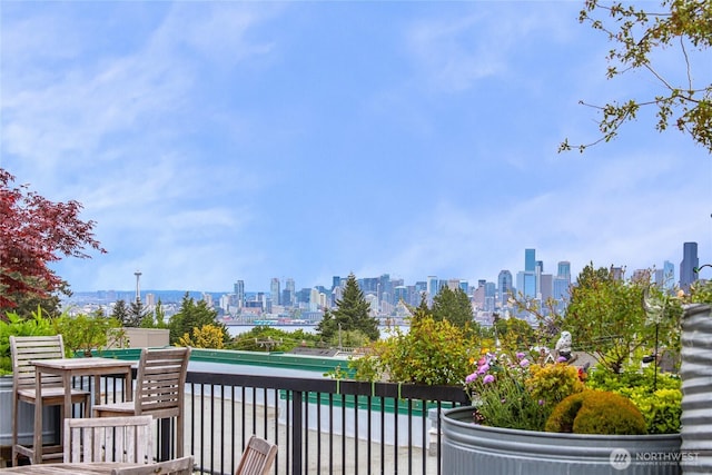 2331 42nd Ave SW Unit 403, Seattle, WA 98116 - balcony featuring a view of skyline