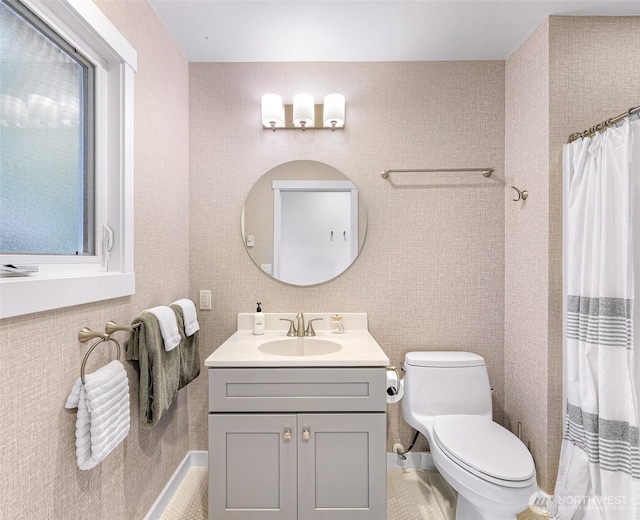 2920 Cedar Ave, Lummi Island, WA 98262 - full bathroom with vanity and a shower with curtain