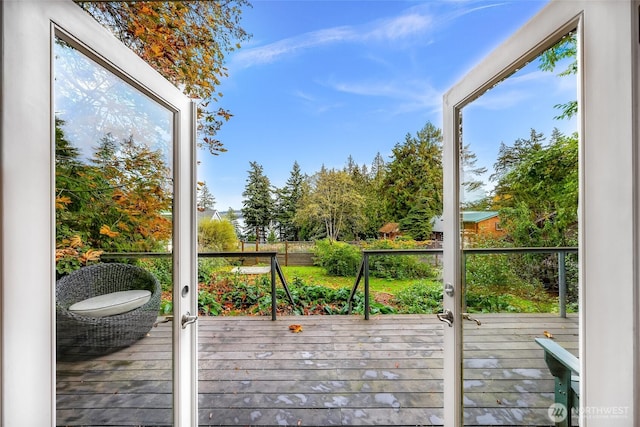 2920 Cedar Ave, Lummi Island, WA 98262 - view of wooden deck