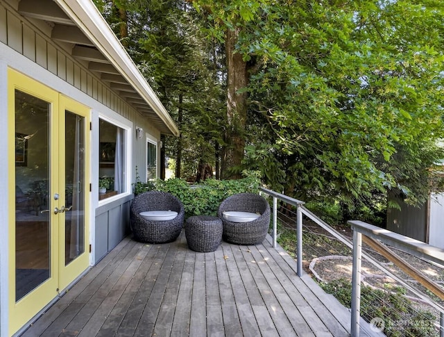 2920 Cedar Ave, Lummi Island, WA 98262 - deck featuring french doors