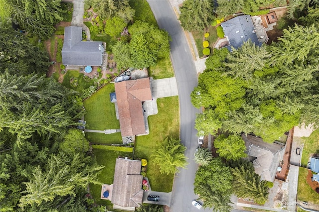 aerial view of property's location