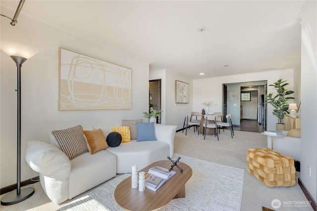 1504 Aurora Ave N Unit 407, Seattle, WA 98109 - living area featuring carpet floors and baseboards