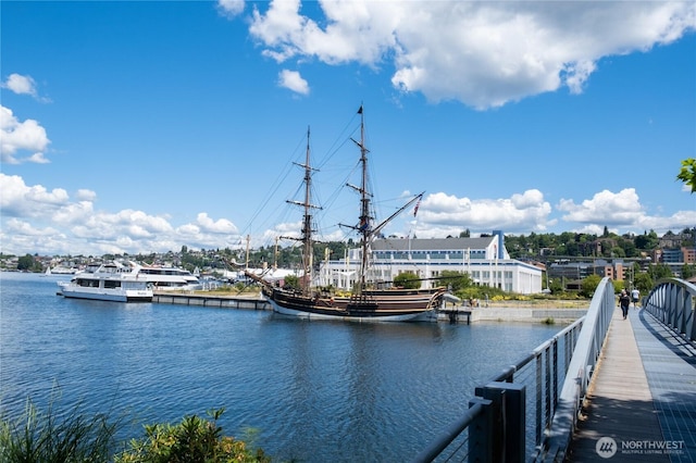 1504 Aurora Ave N Unit 407, Seattle, WA 98109 - dock area with a water view