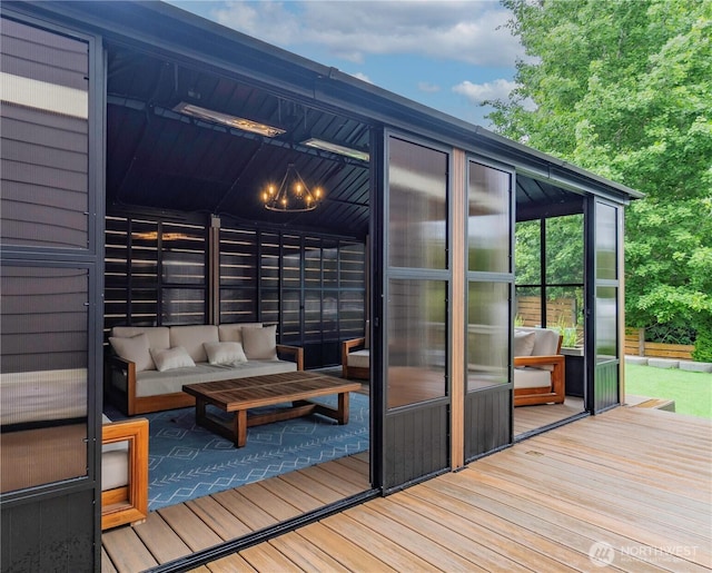 2311 S 135th Ln, Seattle, WA 98168 - deck featuring outdoor lounge area