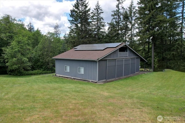 9535 Olalla Valley Rd SE, Port Orchard, WA 98367 - view of outdoor structure featuring solar panels
