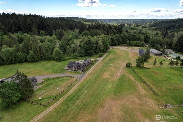 9535 Olalla Valley Rd SE, Port Orchard, WA 98367 - aerial view of property's location with a heavily wooded area and rural landscape