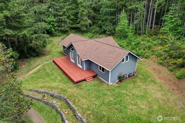 9535 Olalla Valley Rd SE, Port Orchard, WA 98367 - aerial view of property and surrounding area with a heavily wooded area