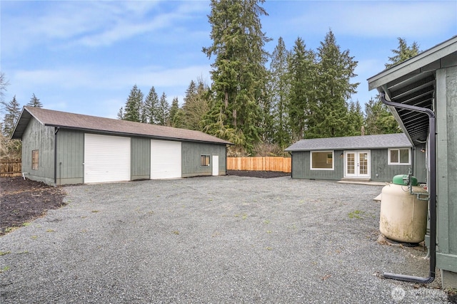 22406 121st Dr NE, Arlington, WA 98223 - detached garage with french doors and fence