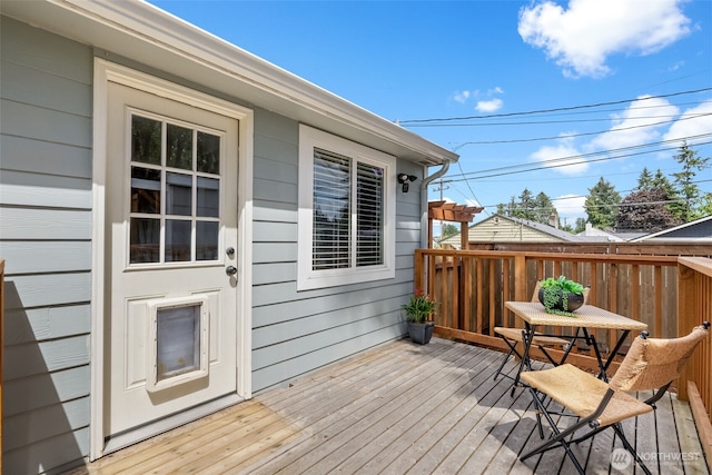 view of deck