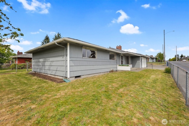 1113 S 72nd St, Tacoma, WA 98408 - rear view of house featuring a chimney