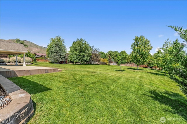 2060 5th St, Wenatchee, WA 98801 - view of yard with a mountain view and a gazebo