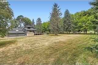 view of grassy yard