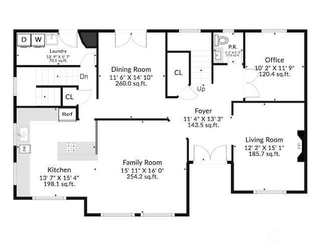 15428 SE 67th Pl, Bellevue, WA 98006 - view of floor plan / room layout