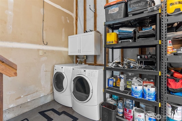 60 E Treewater Pl, Shelton, WA 98584 - washroom with cabinet space and separate washer and dryer