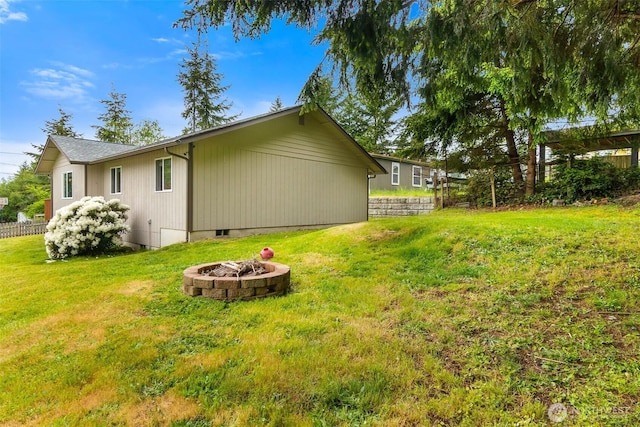 60 E Treewater Pl, Shelton, WA 98584 - view of side of property with a fire pit