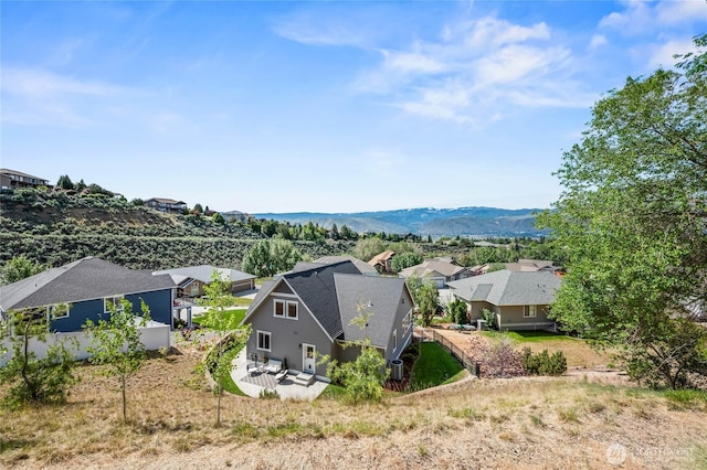 719 19th St NE, East Wenatchee, WA 98802 - aerial view of residential area with a mountain backdrop