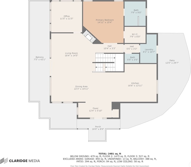 719 19th St NE, East Wenatchee, WA 98802 - floor plan / room layout