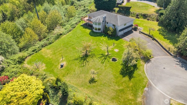 aerial view of property and surrounding area