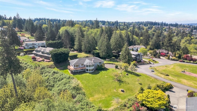 aerial perspective of suburban area