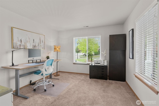 9604 201st Street Ct E, Graham, WA 98338 - carpeted home office with baseboards