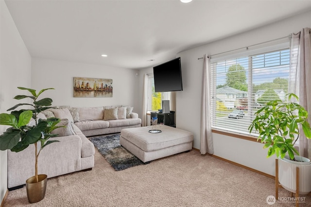 9604 201st Street Ct E, Graham, WA 98338 - living room with carpet floors and recessed lighting