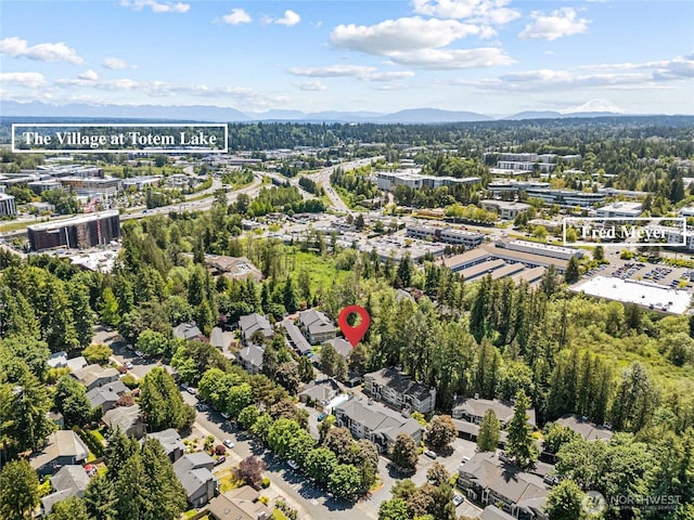 11307 NE 128th St Unit G204, Kirkland, WA 98034 - drone / aerial view of a mountain backdrop