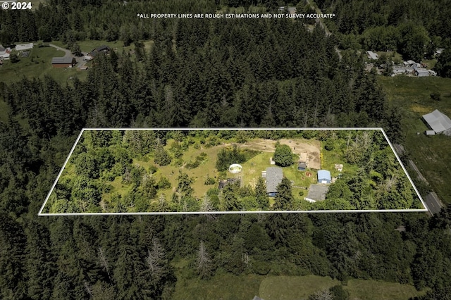 632 Meier Rd, Winlock, WA 98596 - aerial view of property's location with a forest and property parcel outlined
