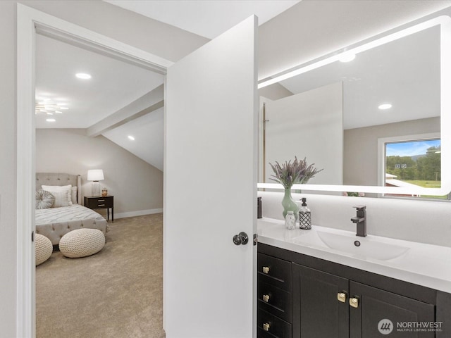 28611 139th Ave NE, Arlington, WA 98223 - bathroom with vanity and recessed lighting