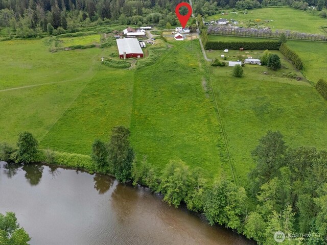 28611 139th Ave NE, Arlington, WA 98223 - aerial view of sparsely populated area with a nearby body of water