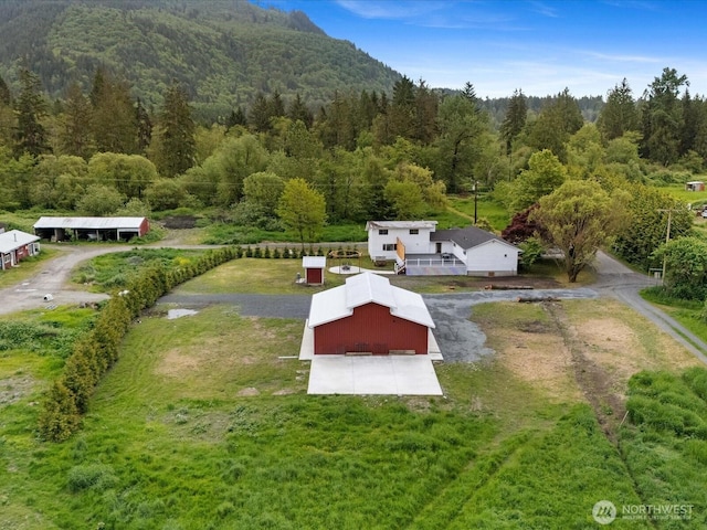 28611 139th Ave NE, Arlington, WA 98223 - aerial view of property and surrounding area featuring a heavily wooded area
