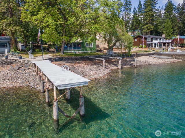 11194 S Lakeshore Rd, Chelan, WA 98816 - dock area featuring a water view