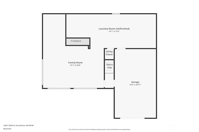 1204 S 229th St, Des Moines, WA 98198 - home floor plan