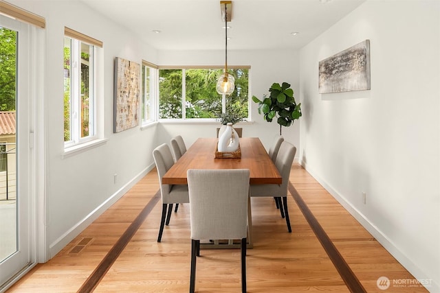 12515 2nd Ave NW, Seattle, WA 98177 - dining space featuring plenty of natural light, baseboards, and light wood-type flooring