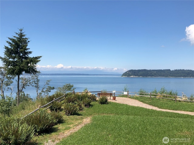 6611 Waterton Cir, Mukilteo, WA 98275 - water view featuring fence