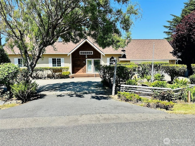 12 Diamond Dr, Pacific Beach, WA 98571 - view of front facade with a shingled roof and asphalt driveway